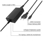 ACT USB Type-C Laptoplader 65W USB-C