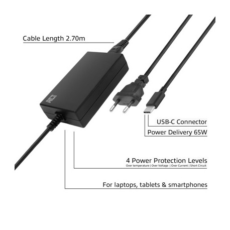 ACT USB Type-C notebook charger 65