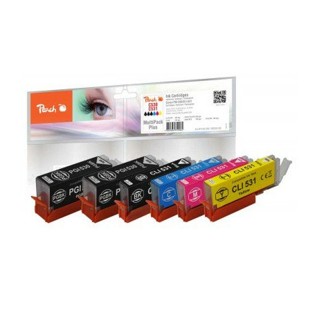 Peach MultiPack PGI-530/CLI-531 NoirX2 Cyan,Magenta,Yellow