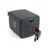 Wandlader 30W met inrijdbare USB-C-kabel