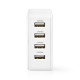 Chargeur Mural 4 x USB-A 24W