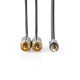 Stereo audio cable 3.5 mm male - 2x RCA male 2.00 m