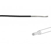 Wiring wire ø1.4 mm - 0.2 mm² - Stranded - Black 100m