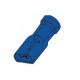 Geïsoleerde vrouwelijke Faston-connector 6.4mm vinyl blauw -