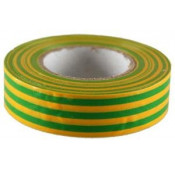 Ruban isolant en plastique jaune-vert