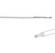 Fil de câblage ø1.4 mm - 0.2 mm² - multibrin - blanc 100m