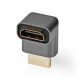 Adaptateur HDMI male/HDMI femelle 270° plaqué or