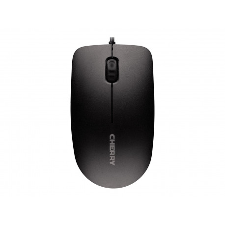 Cherry Muis met Zwart Snoer USB-A