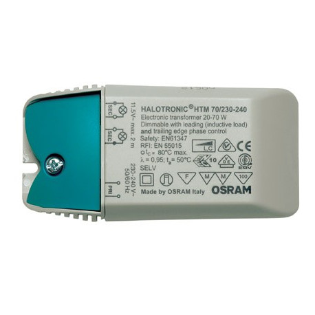 Compact electronic transformer 0-70W
