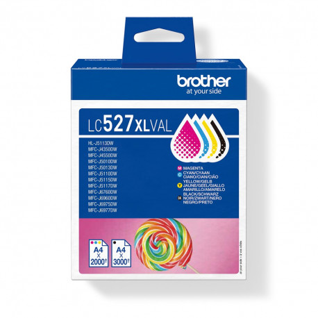 Brother LC527XLVAL Multipack cartouches encre 4 couleurs